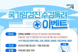 고령군, 암검진 받았더니, 경품이 따라오네!