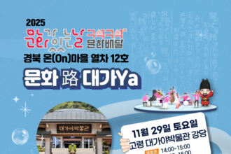 고령군, 2025 문화가 있는 날 ‘구석구석 문화배달 공연