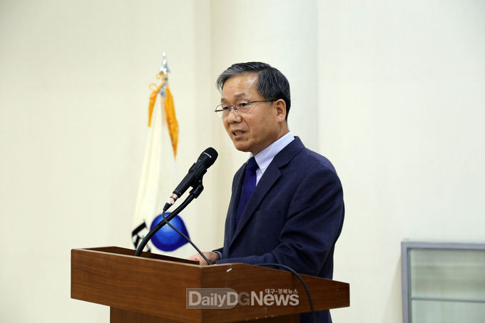 사진제공 금오공과대학교, 이재훈 경북테크노파크원장 강연 모습