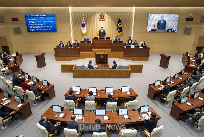 경북도의회 제4차 본회의 장면
