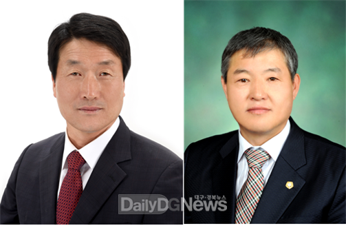 사진왼쪽부터 박수현, 박운표 군의원