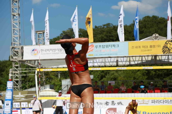 2018년 세계비치발리볼 대회 모습. (사진=국제배구연맹(FIVB) 대구비치발리볼월드투어사무국 제공)