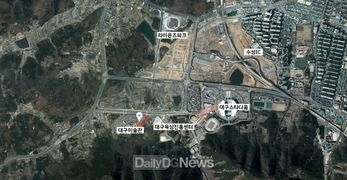 대구 간송미술관 위치도. (사진=대구시 제공)