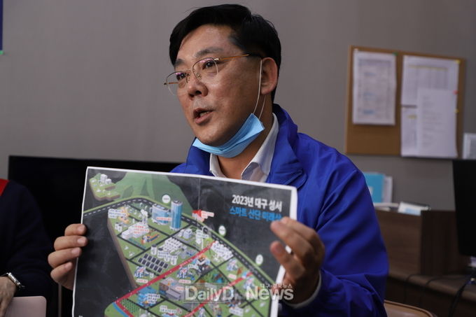 권택흥 더불어민주당 대구 달서갑 국회의원 후보. (사진=이준호 기자)