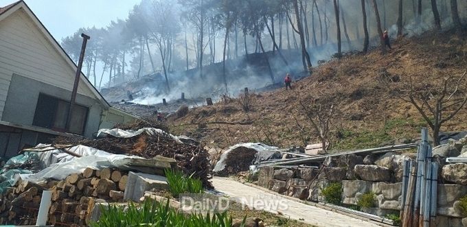 사진제공 남부지방산림청) 경북 봉화 춘양면 서벽리 산불 현장