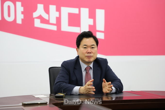 김승수 제21대 총선 미래통합당 대구 북구을 국회의원 당선인. (사진=이준호 기자)