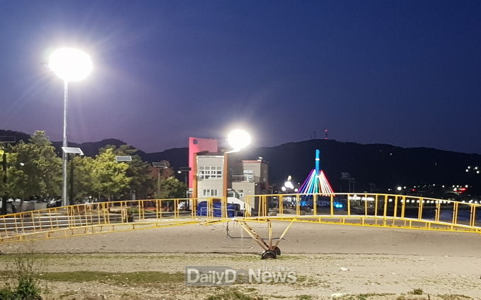경주시, 야간조명타워 설치로 안전한 밤바다 조성