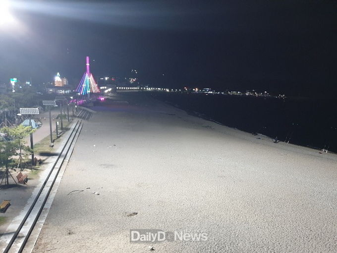 경주시, 야간조명타워 설치로 안전한 밤바다 조성