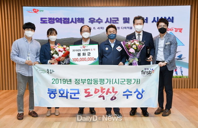봉화군, 2019 경상북도 정부합동평가(시군평가) 도약상 수상