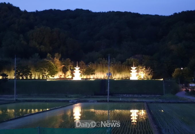 감은사지, 고효율 LED 수목조명등으로 경관조명 보수