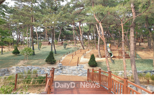대구 달서구 송현동 달서벌빛 숲속·생태놀이터 조성 모습. (사진=달서구 제공)