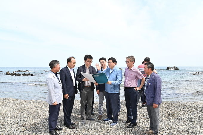 주낙영 경주시장, 수렴항 어촌뉴딜 300사업 현장 점검