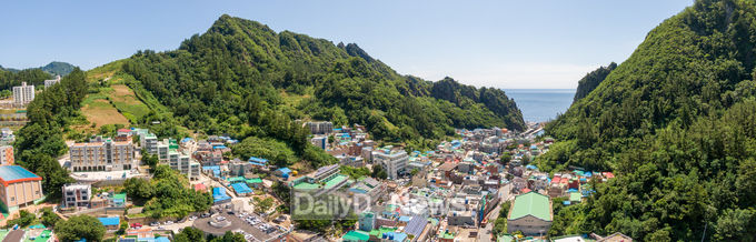 울릉도 도동 전경