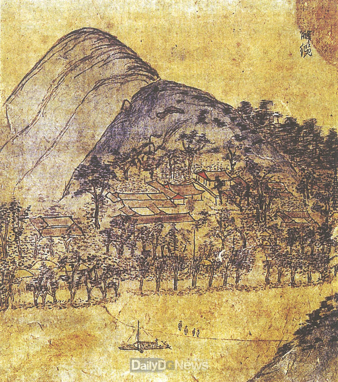 안동_임청각_전경(출처_허주_이종악_『산수유첩』,_군자불기의_임청각