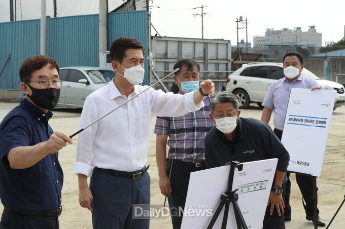 이강덕 포항시장, 국지도20호선(효자~상원) 건설 예정지 현장시찰