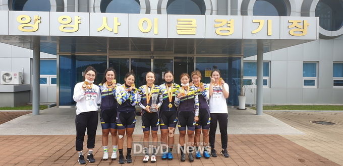상주시청 여자 사이클팀 KBS 양양 전국사이클대회 종합우승
