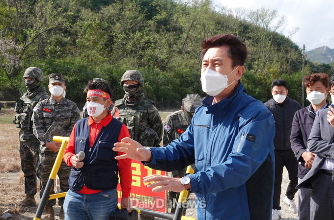 포항시, 수성사격장 집회현장 찾아 주민의견 청취 및 해결 방안 모색