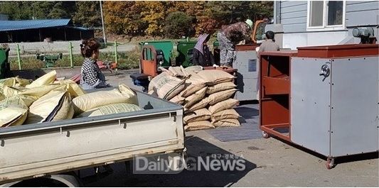콩 정선기 무료 운영으로 영농비 및 노동시간 절약
