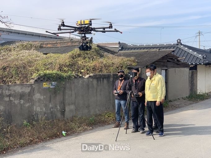 영천시, 드론 활용 지적재조사 실시!