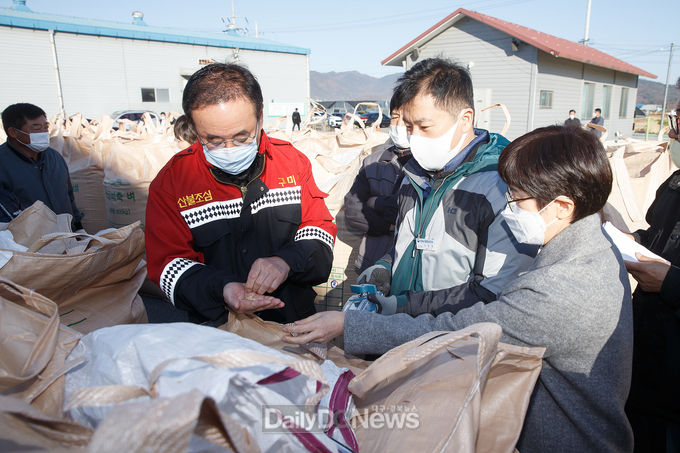 구미시, 2020년산 공공비축미곡 건조벼 첫 매입