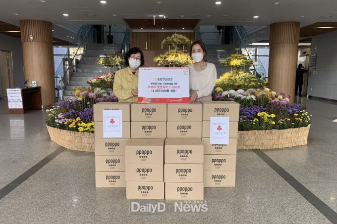 예천군 취약계층 아동들 위해 유아용 치약 1,300개 전달