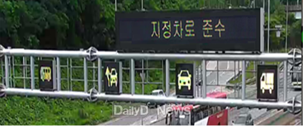 LCS를 활용한 지정차로 안내(버스전용차로 시행 시)