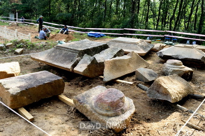 사진제공 구미시) 구미시, 주륵사 폐탑 3차 학술발굴조사 착수