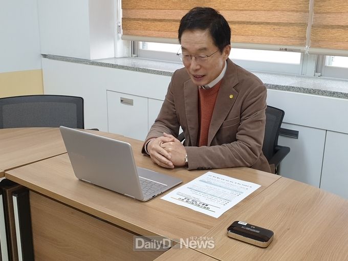 임종식 경북교육감, 2021학년도 수능 울릉고 수험생 응원