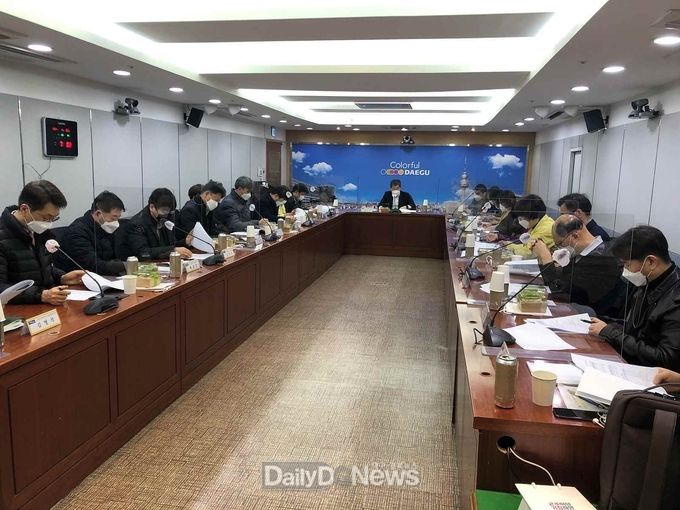 대구시 '제1회 코로나19 예방접종 지역협의체 회의' 장면. (사진=대구시 제공)