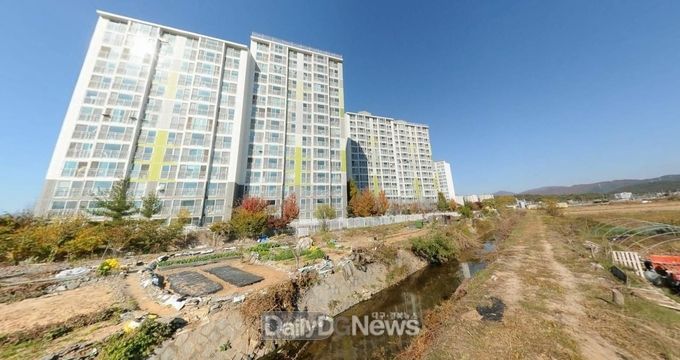 칠곡군, 백남소하천 전경사진