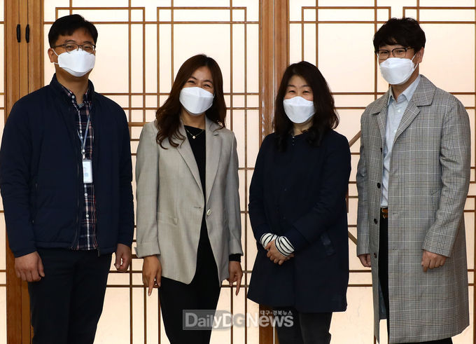 칠곡군 좌로 부터 이상기, 박명주, 이정홍, 김현석