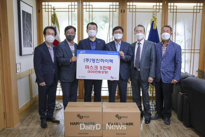 ㈜영진하이텍, 코로나19 감염에 취약한 전세버스 운수종사자 위한 마스크 5만매 기탁