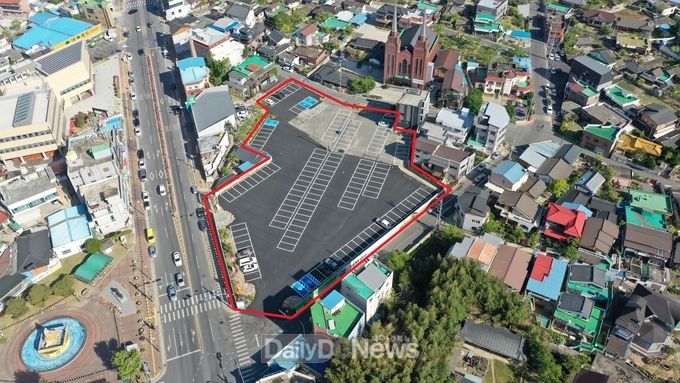 청도군, (구)청도읍사무소 부지 임시주차장 조성 완료