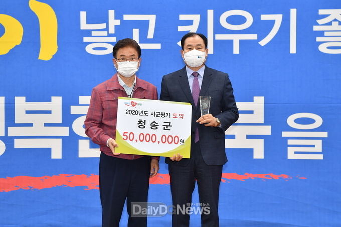 (청송군, 2020년 경상북도 시군평가 '도약상' 수상