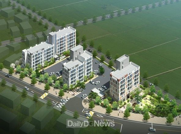 봉화 춘양지구 공공임대주택 조감도
