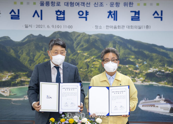 울릉군, 대형여객선 신조‧운항 사업 실시협약 체결
