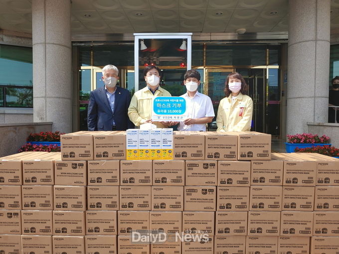 우주인력(대표 박병규), 문경시에 유아용 마스크 10,000장 기부