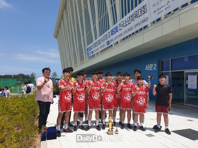 제50회 전국소년체육대회 선산중학교 핸드볼 남중부 은메달 획득