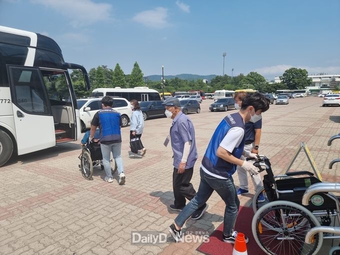 월성본부, 코로나19 예방접종 봉사활동 시행