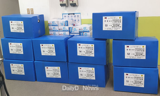 영주시새마을회, 필리핀에 ‘코로나19’ 구호물품 전달 (필리핀에 전달하는 코로나19 구호물품)