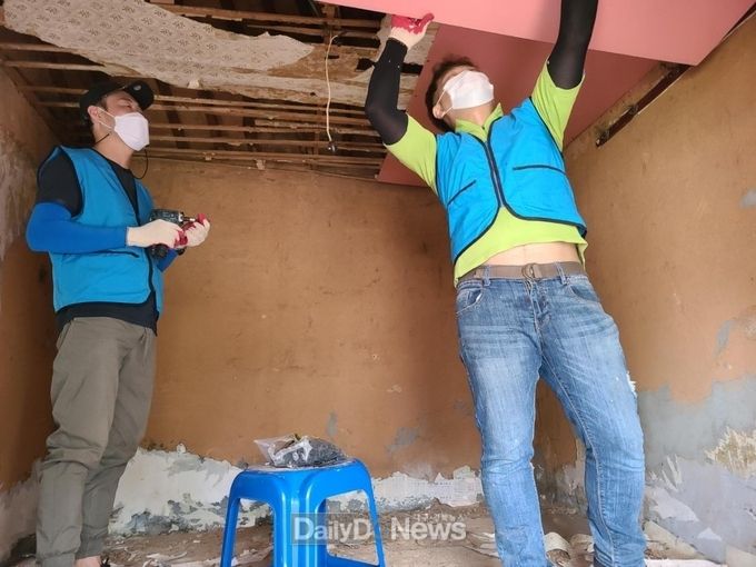 석적 청년협의회, 사랑의 집고치기 봉사활동 전개