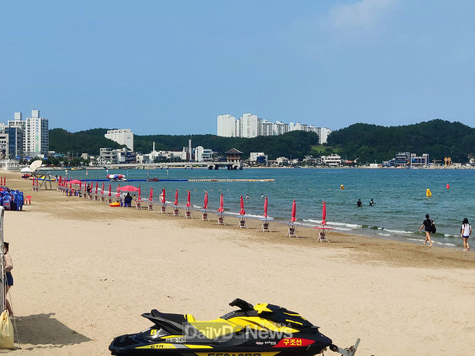 경북 영일대 해수욕장전경