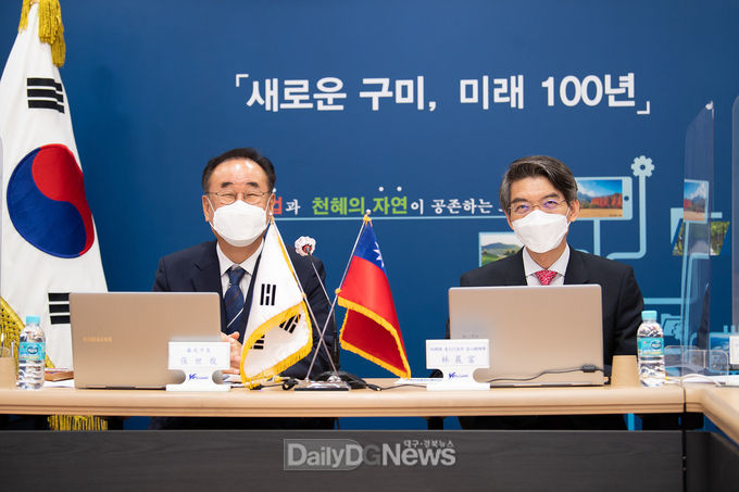 린천푸(林晨富) 주부산 타이페이 총영사, 구미방문