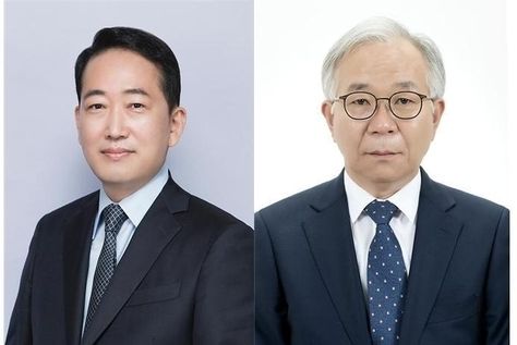 사진왼쪽부터 곽호상 교수(기계시스템공학과), 이재원 교수(응용수학과)