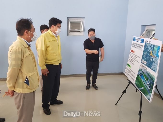 구미시, 집중호우 대응 현장점검 실시