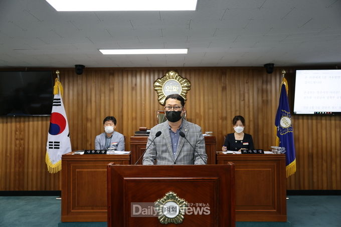 5분 자유발언하는 전풍림의원