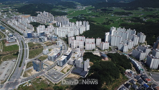 경북도청 신도시 전경