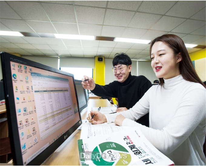 대구보건대학교 세무회계과는 전문직 취업을 위해 현장 실습을 하고 있다. (사진=대구보건대 제공) 