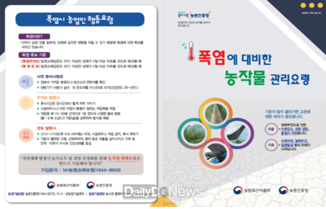 경북도, 농작물 폭염(가뭄) 피해 예방 총력 대응!