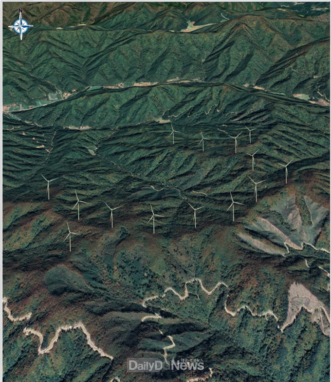경상북도 제공)오미산풍력단지 조감도(W)